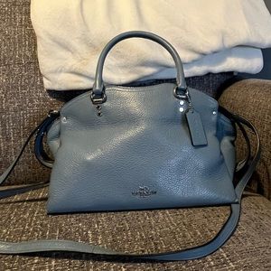 Light Blue Coach Satchel Purse